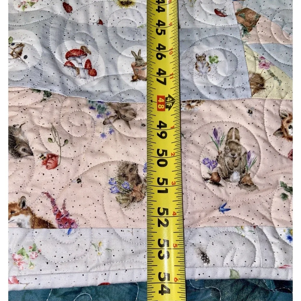 Hand Swen Maywood Bramble Patch Baby Blanket Quilt 48x54